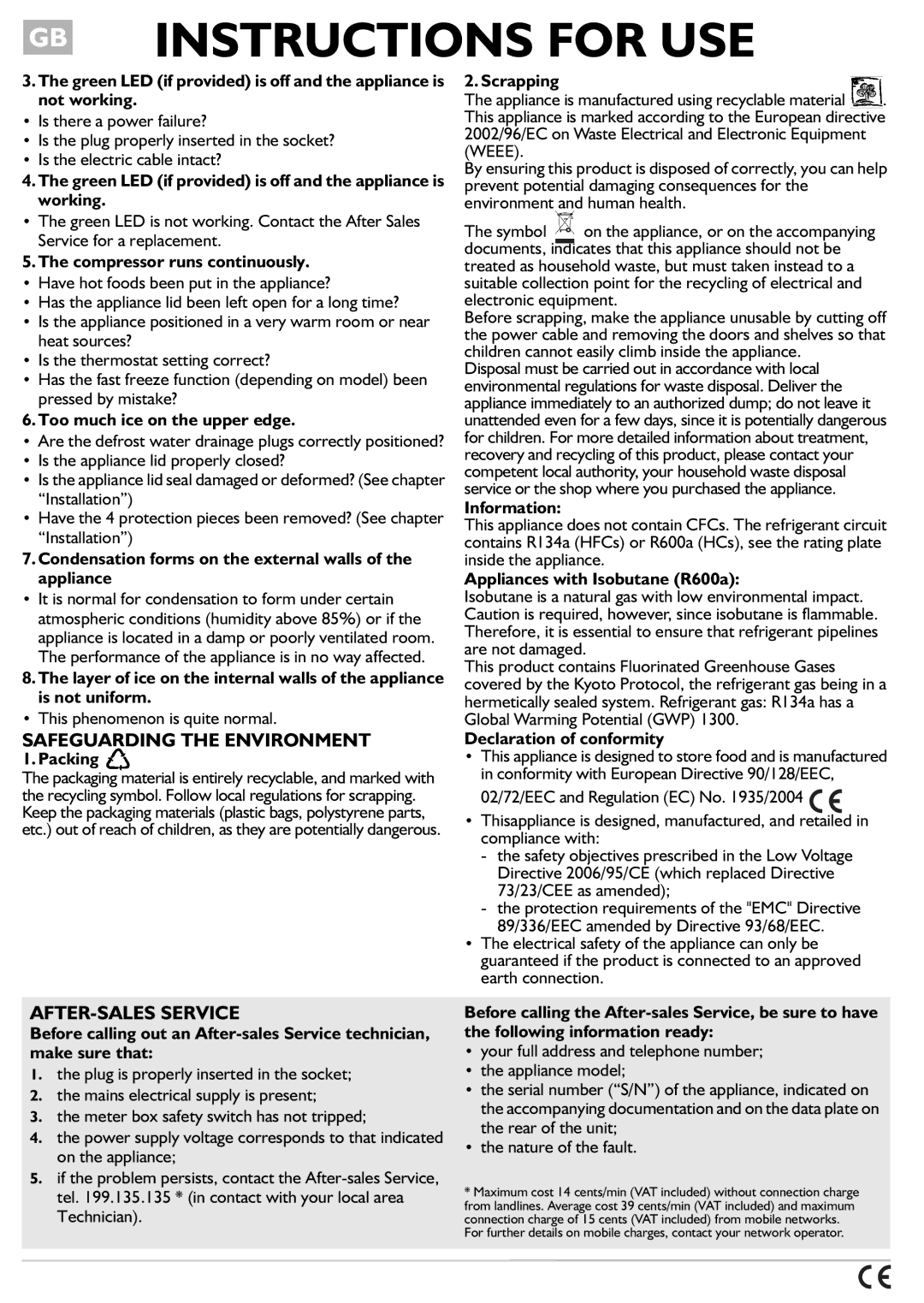 Smeg CO300, CO400 manual Safeguarding the Environment, AFTER-SALES Service 