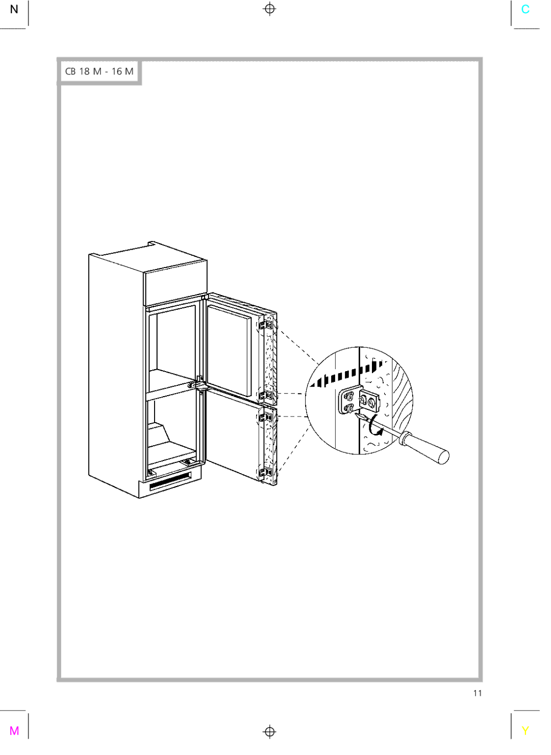 Smeg CR325A installation instructions CB 18 M 16 M 