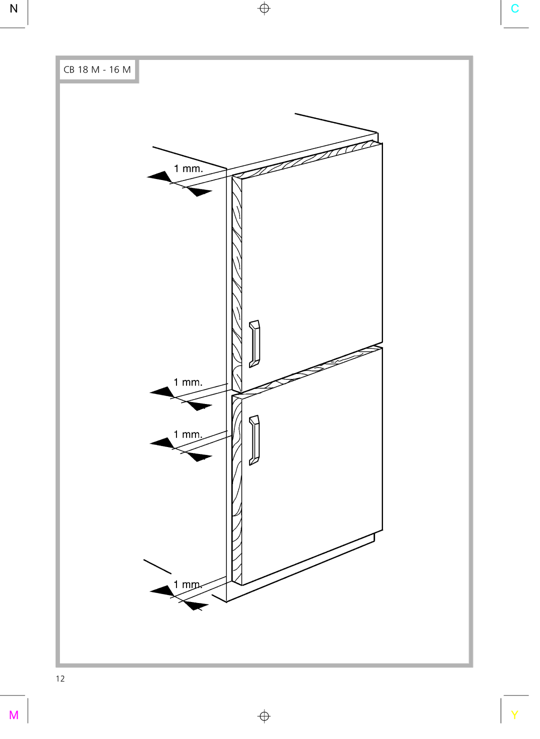 Smeg CR325A installation instructions CB 18 M 16 M 