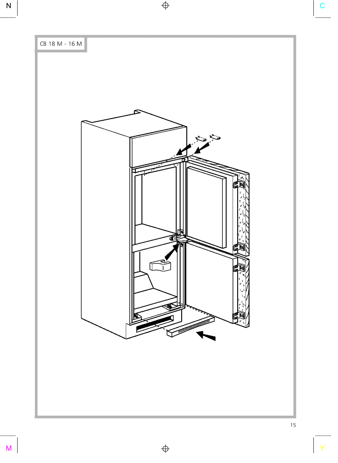 Smeg CR325A installation instructions CB 18 M 16 M 