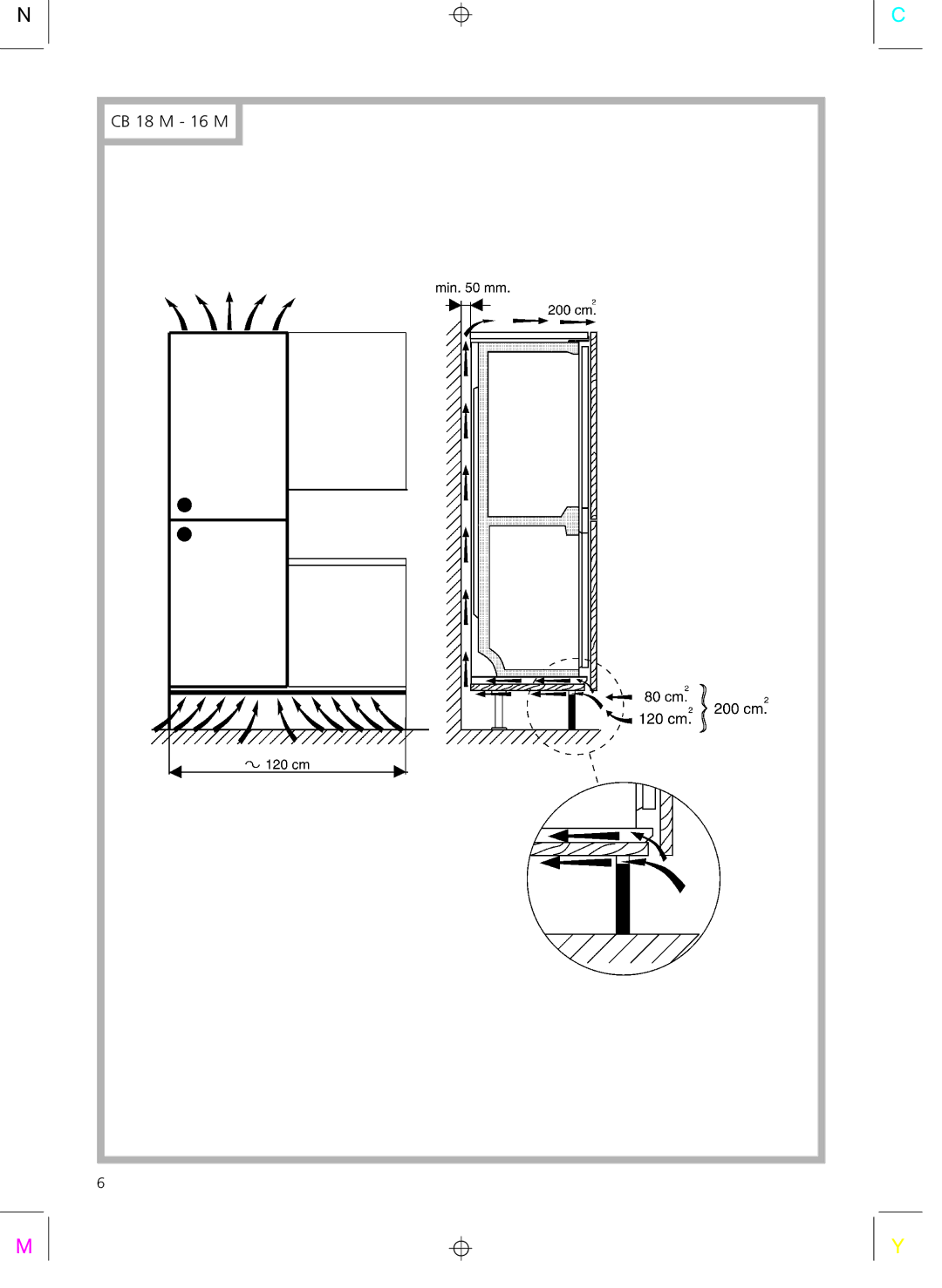 Smeg CR325A installation instructions CB 18 M 16 M 