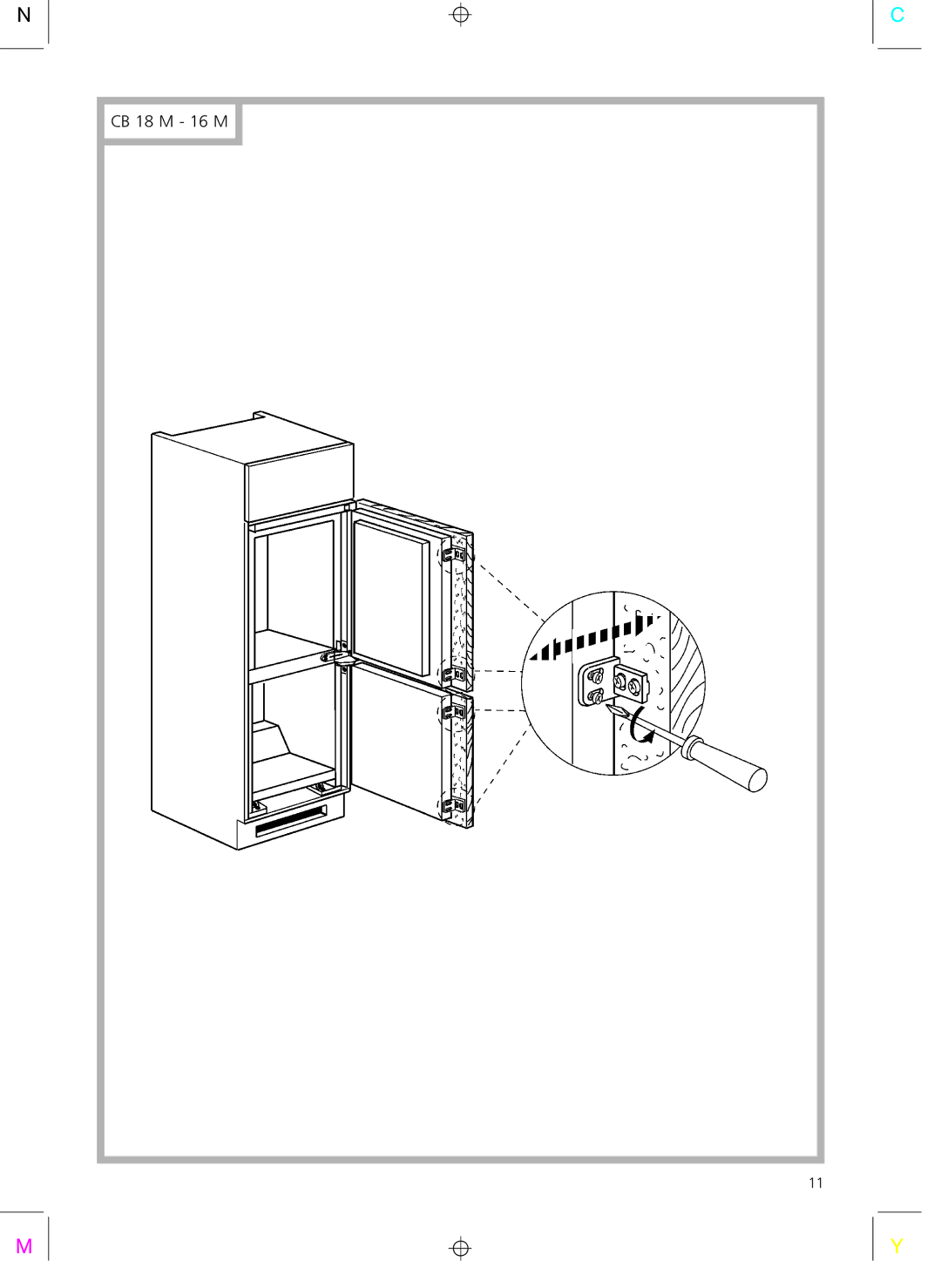 Smeg CR325A7 installation instructions CB 18 M 16 M 