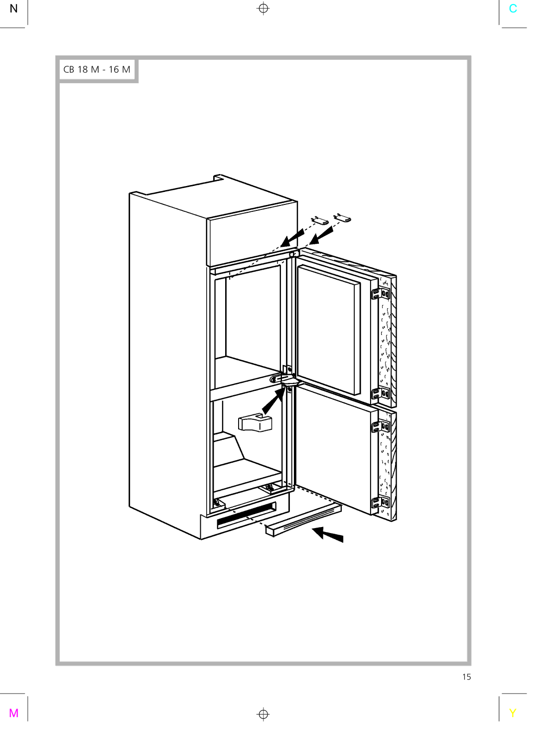 Smeg CR325A7 installation instructions CB 18 M 16 M 