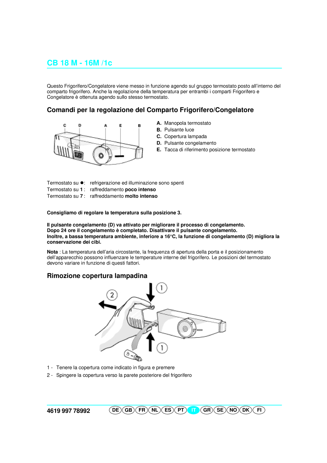 Smeg CR325A7 installation instructions CB 18 M 16M /1c 