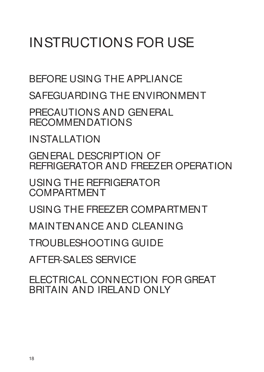 Smeg CR325ANF manual Instructions for USE 