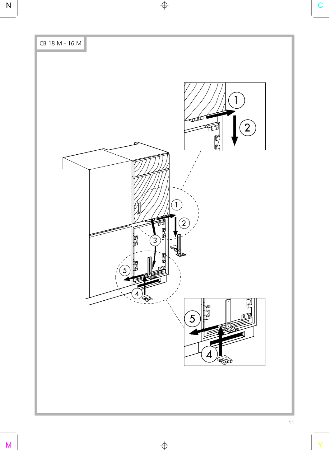 Smeg CR326AP installation instructions CB 18 M 16 M 