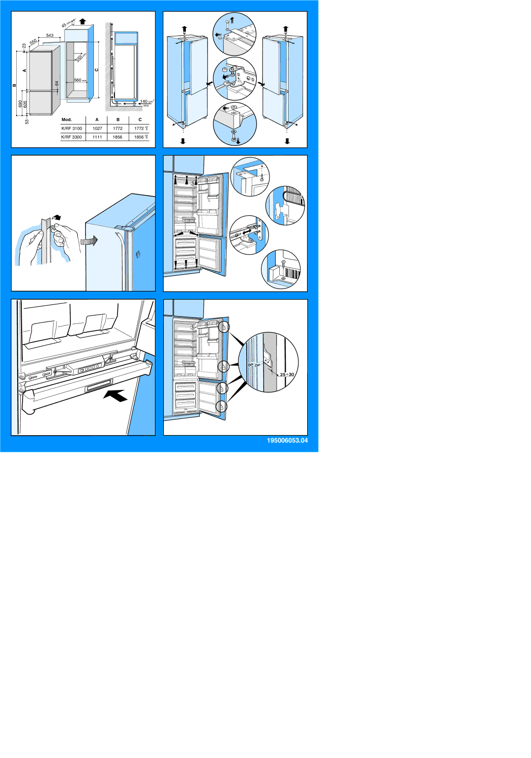 Smeg CR330WNF1, CR330SNF1 manual 195006053.04 