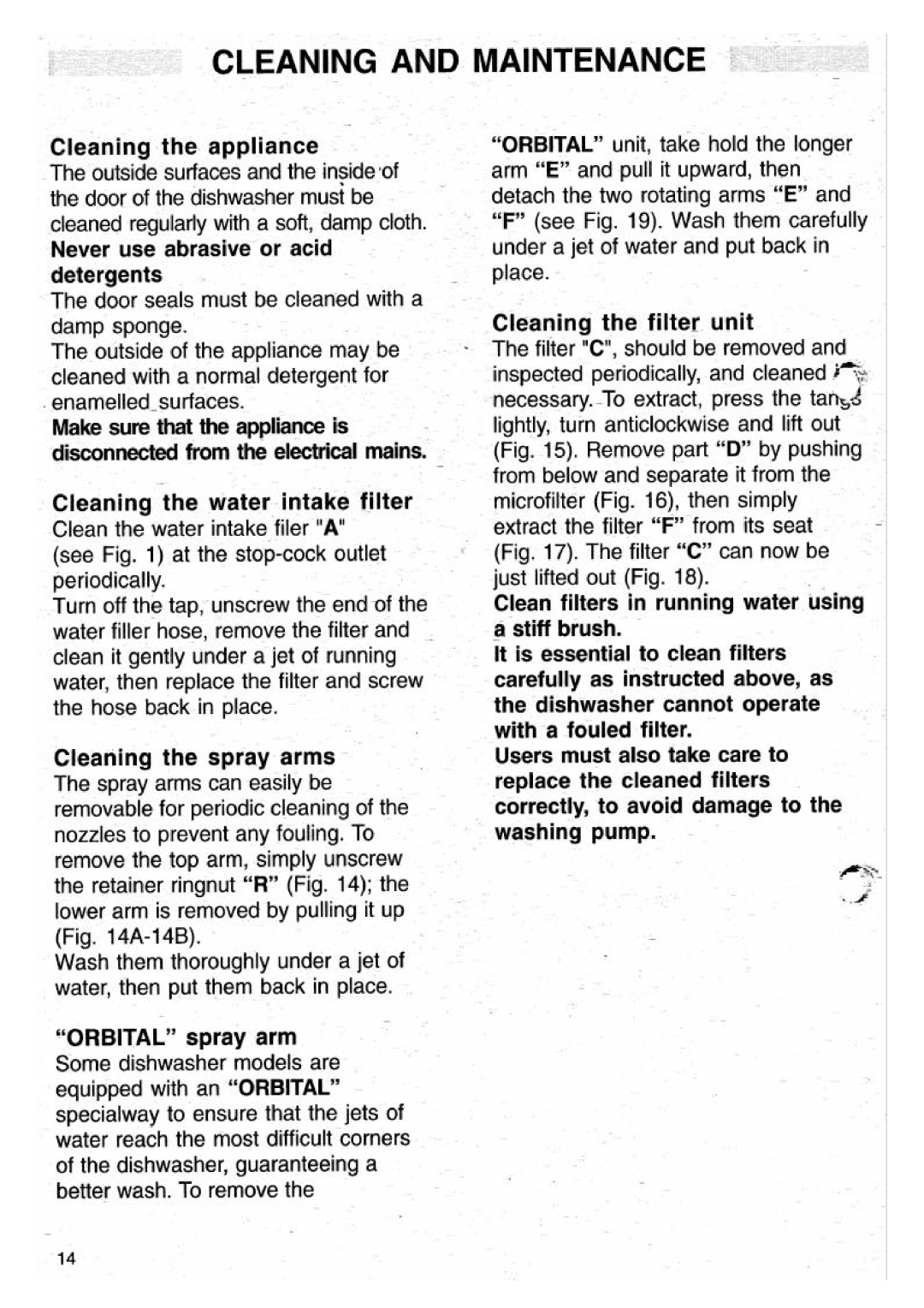 Smeg CSU2007B1, CSU2001W2, CSU2001B2, CSU2001W1, CSU2001B1, CSU2007B2, CSU2001X2 manual 