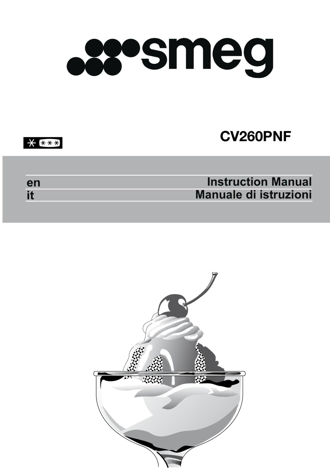 Smeg CV260PNF instruction manual 