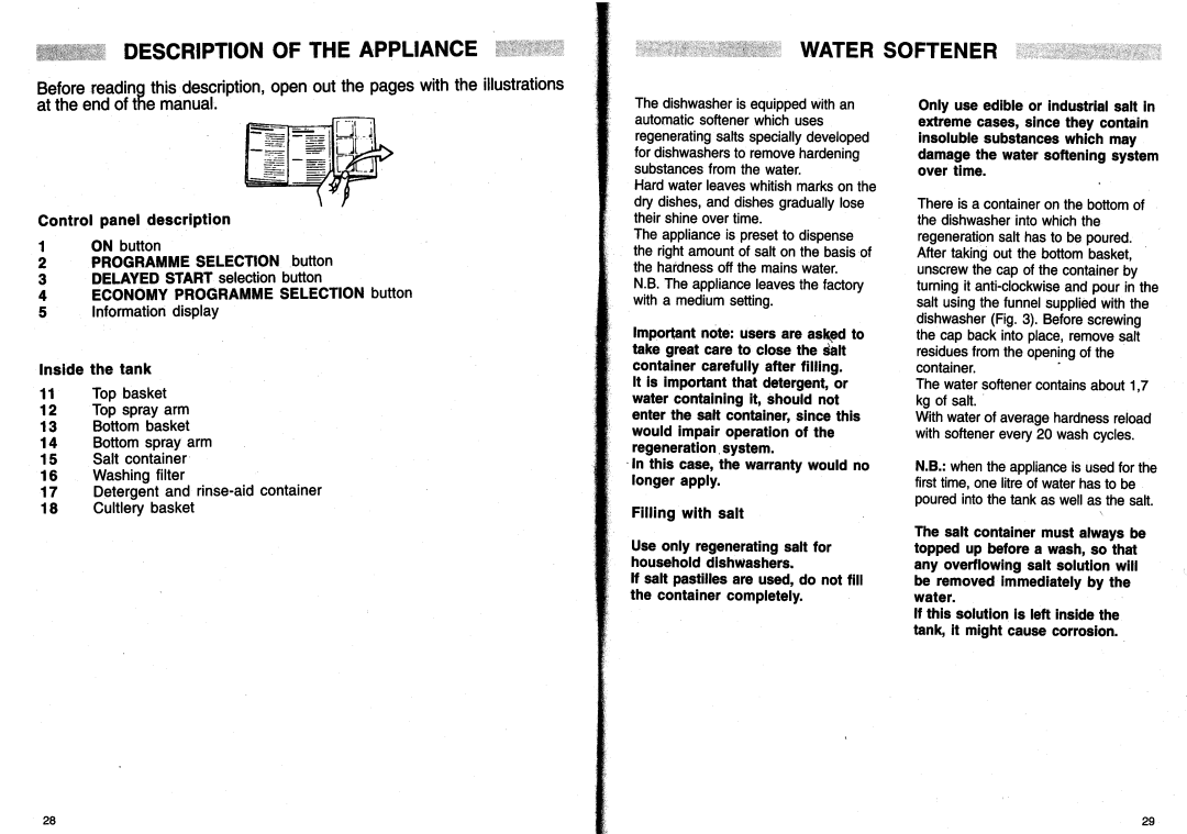 Smeg D12S manual 