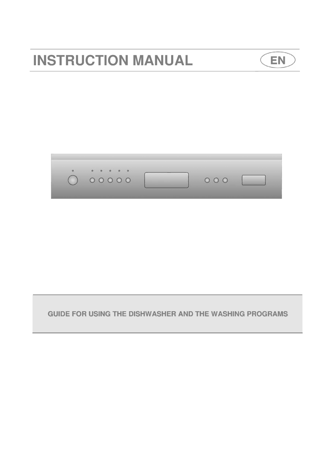 Smeg DF410BL1 instruction manual Guide for Using the Dishwasher and the Washing Programs 