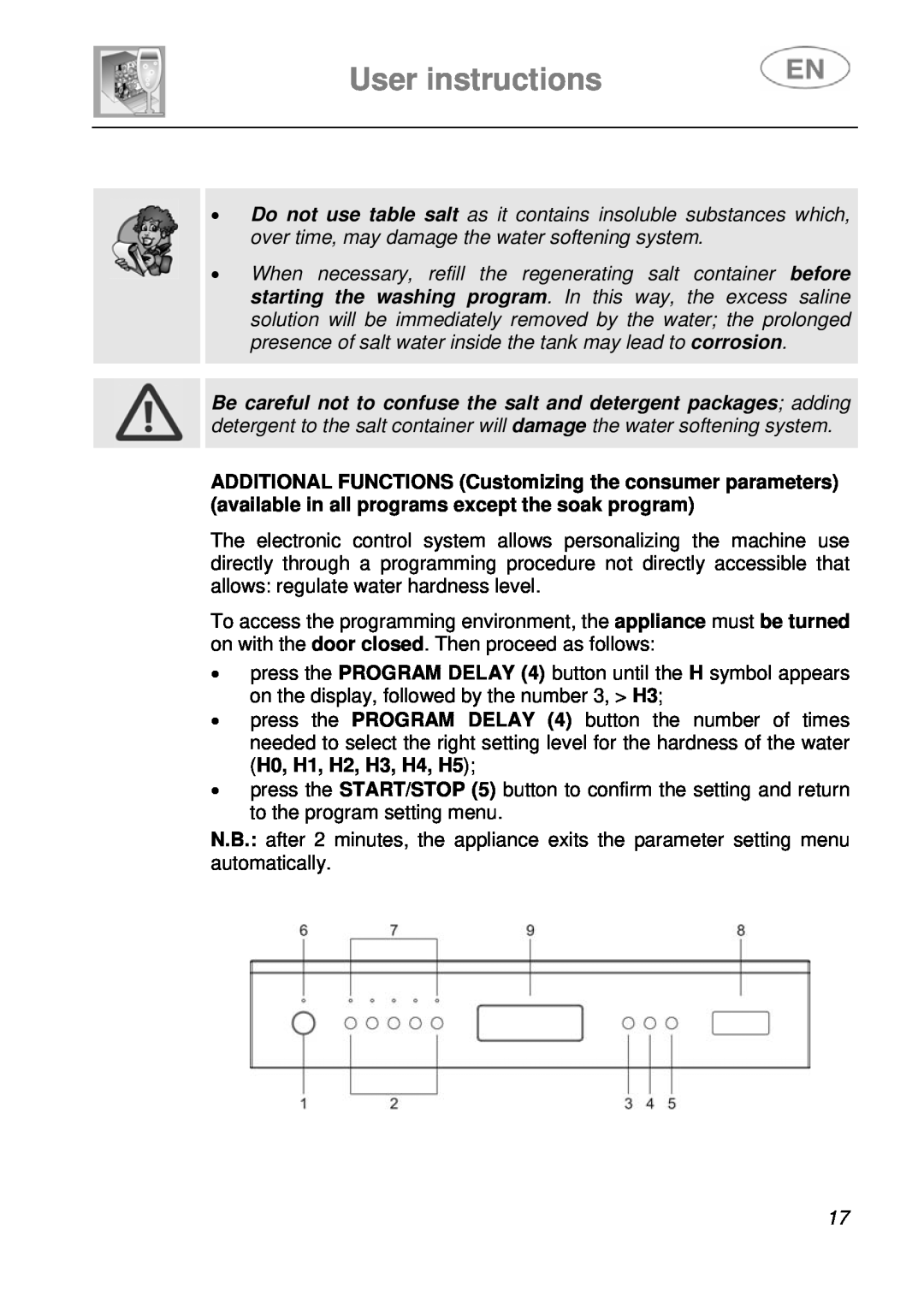 Smeg DF410BL1 instruction manual User instructions 