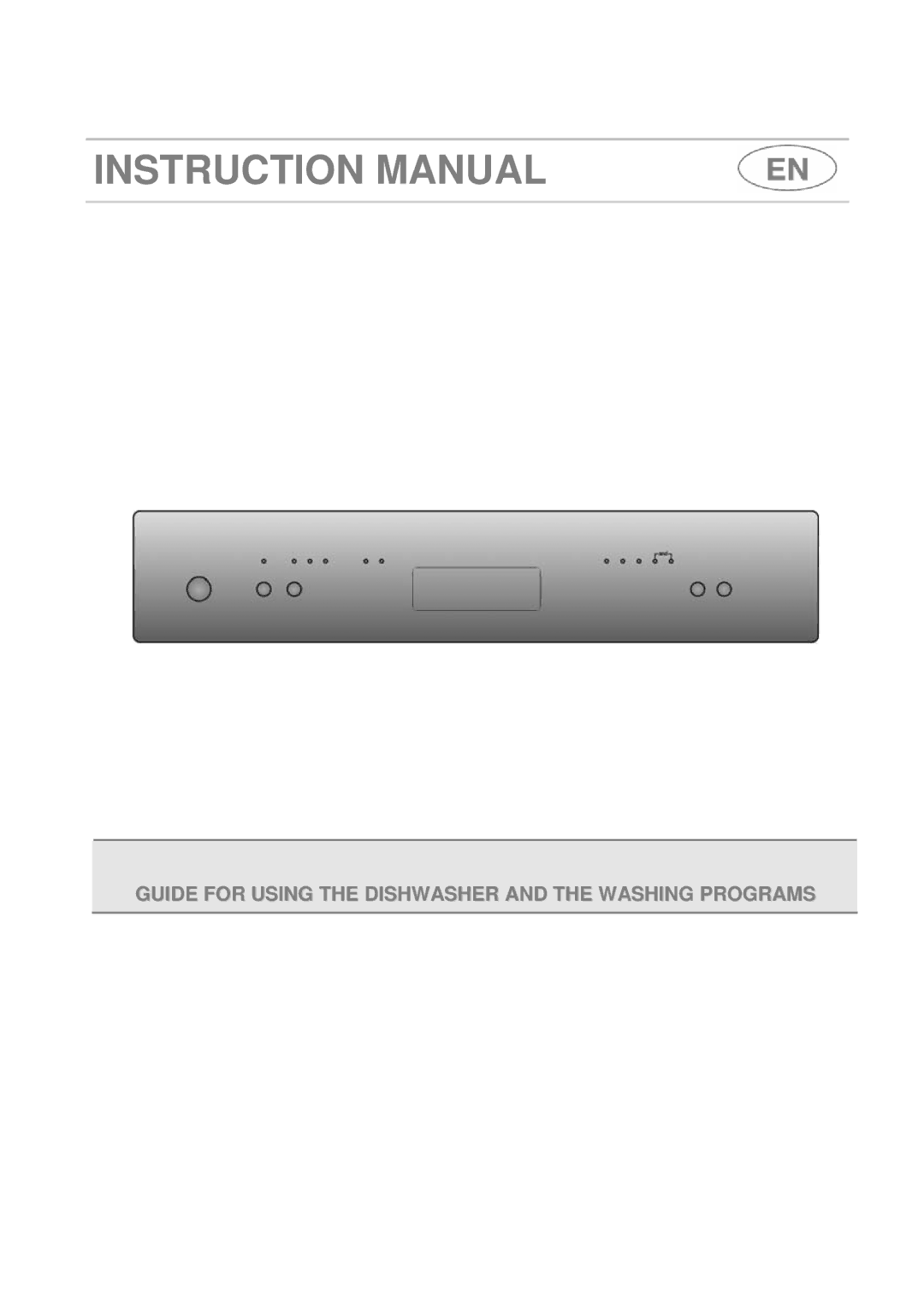 Smeg DFC612S, DFC612BK instruction manual Guide for Using the Dishwasher and the Washing Programs 