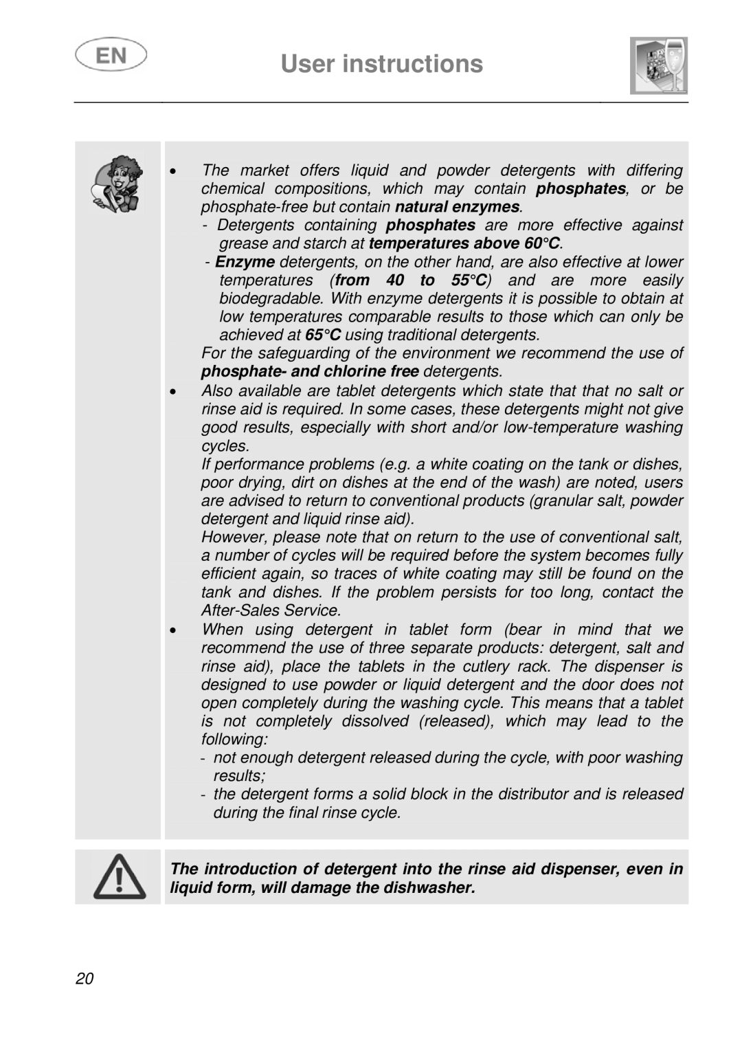 Smeg DFC612S, DFC612BK instruction manual User instructions 