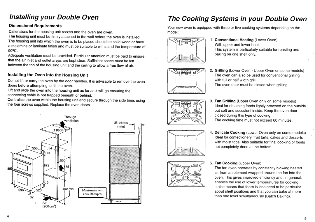 Smeg DO67CCS, DO67CAS, DO67CGS manual 