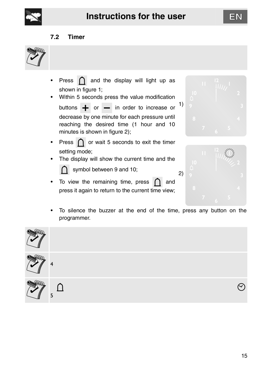 Smeg DOSCA36X-8, smeg Double Oven installation instructions Timer 