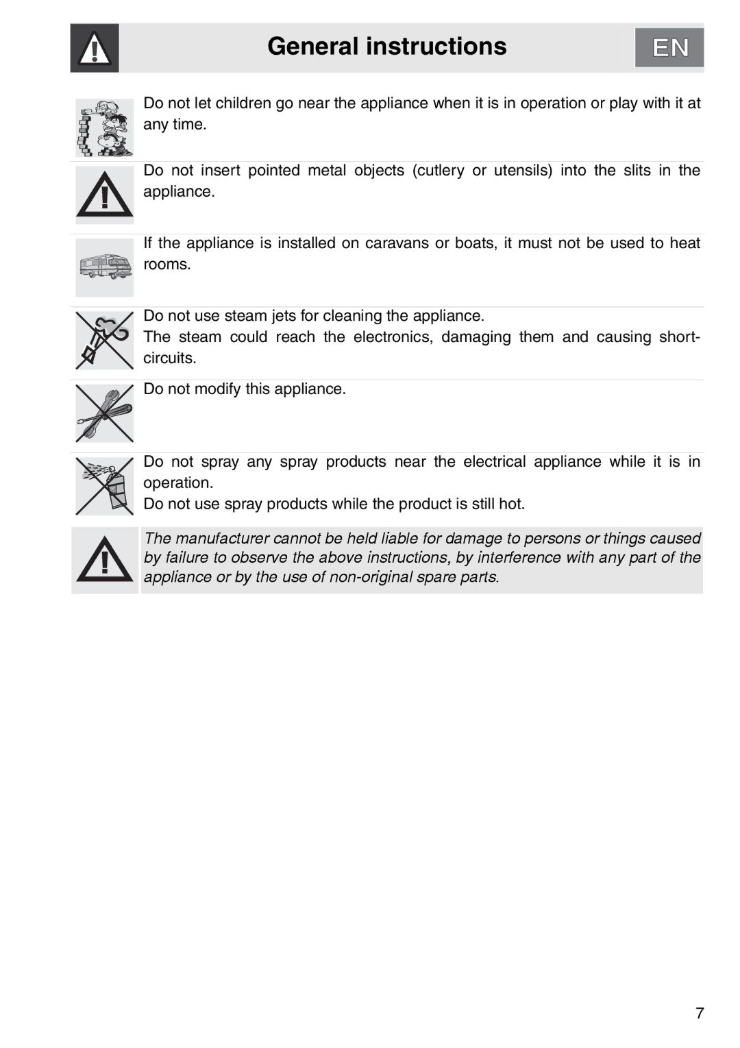 Smeg DOSCA36X-8, smeg Double Oven installation instructions General instructions 