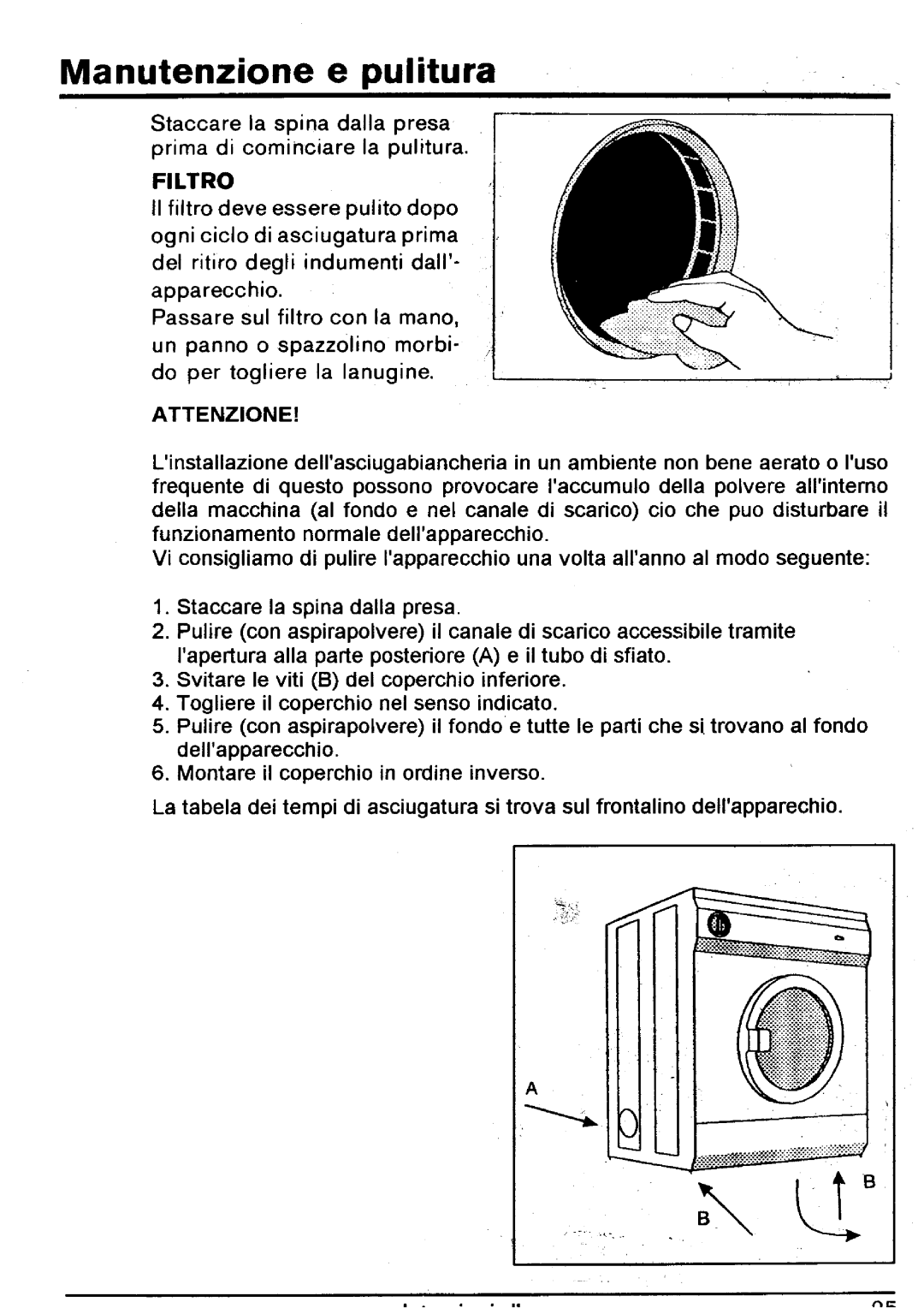 Smeg DRY2005 manual 