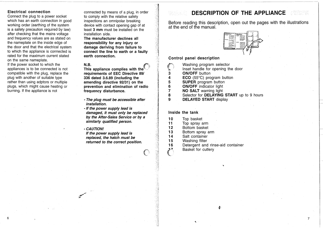 Smeg DWD63.1SS manual 