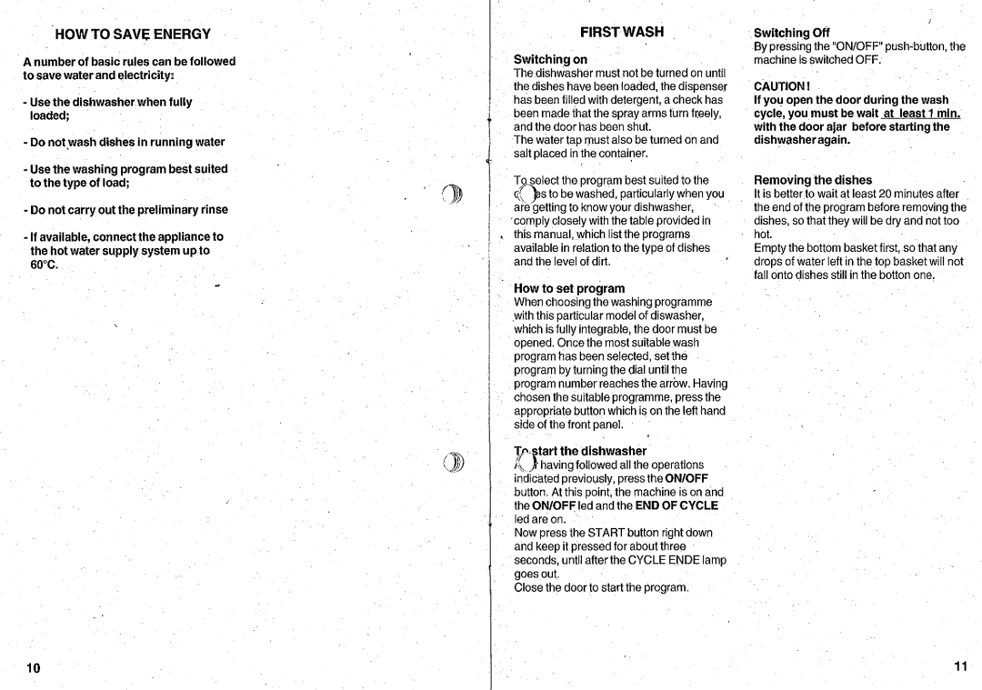 Smeg DWI710 manual 