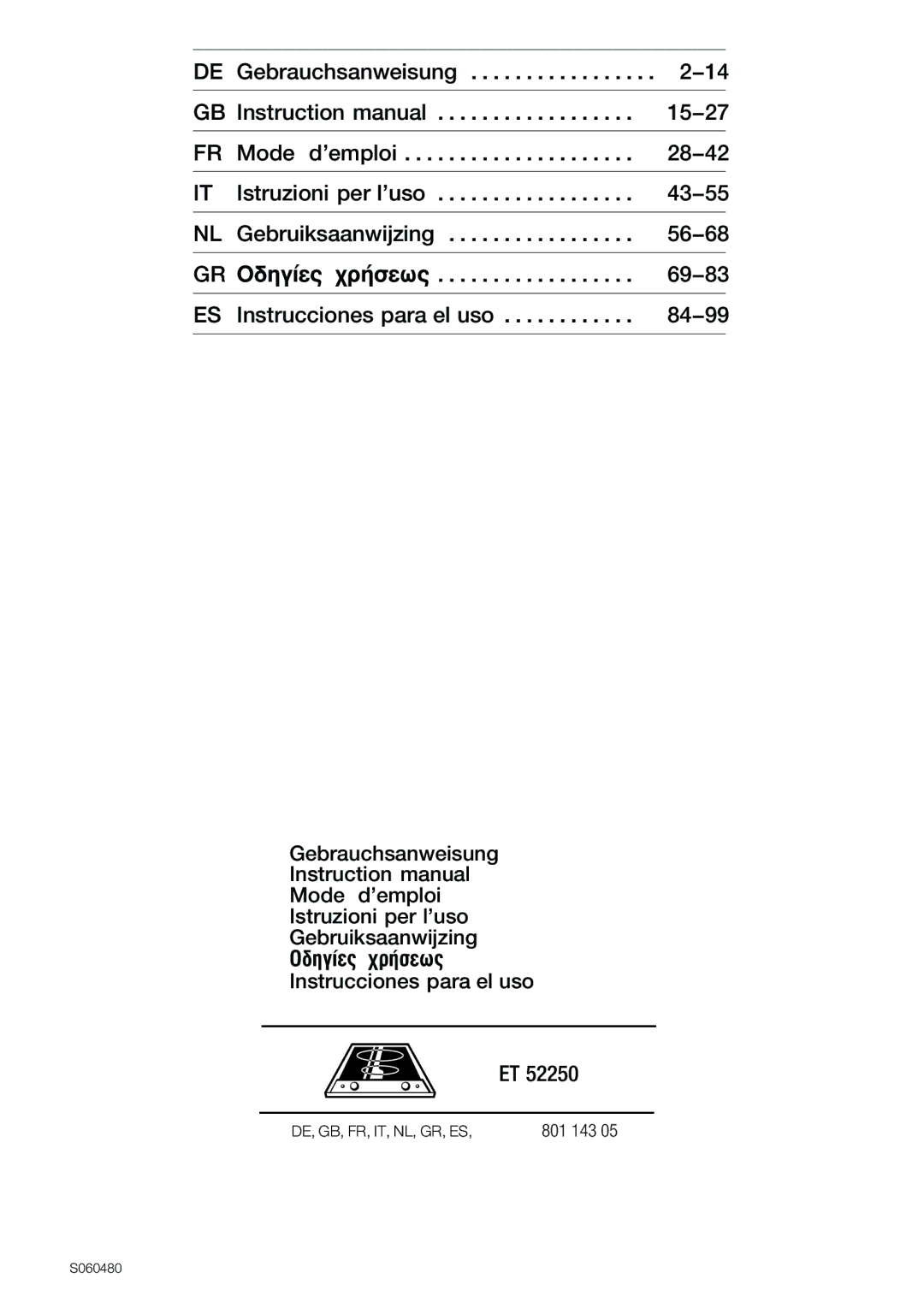 Smeg ET 52250 instruction manual 15-27 