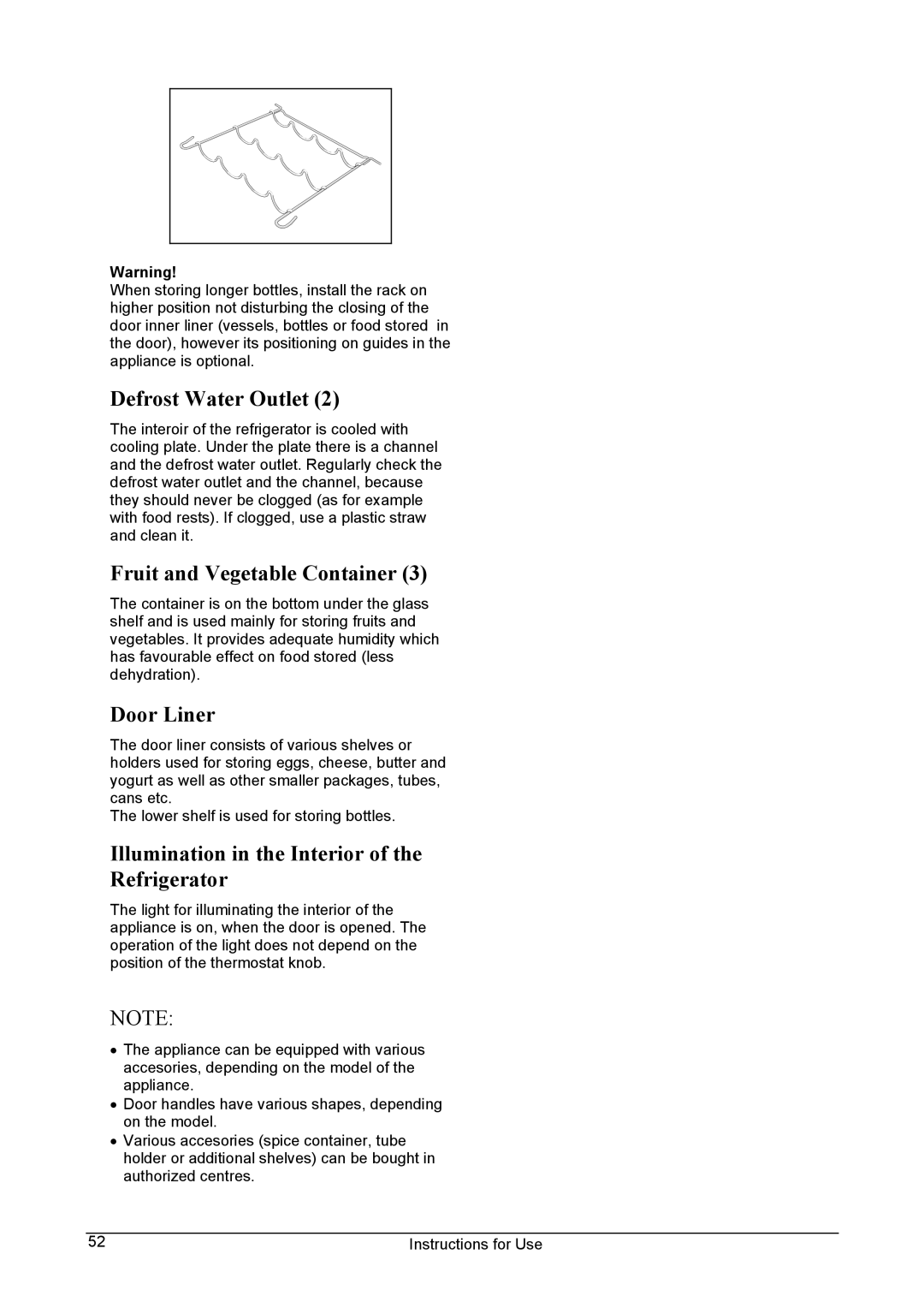 Smeg FA28A1 Defrost Water Outlet, Fruit and Vegetable Container, Door Liner, Illumination in the Interior Refrigerator 