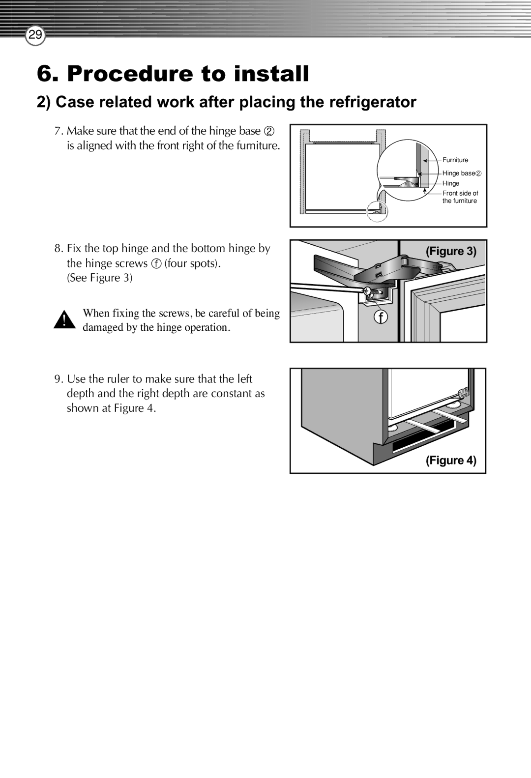 Smeg FB30AFNF, LB30AFNF manual See Figure 