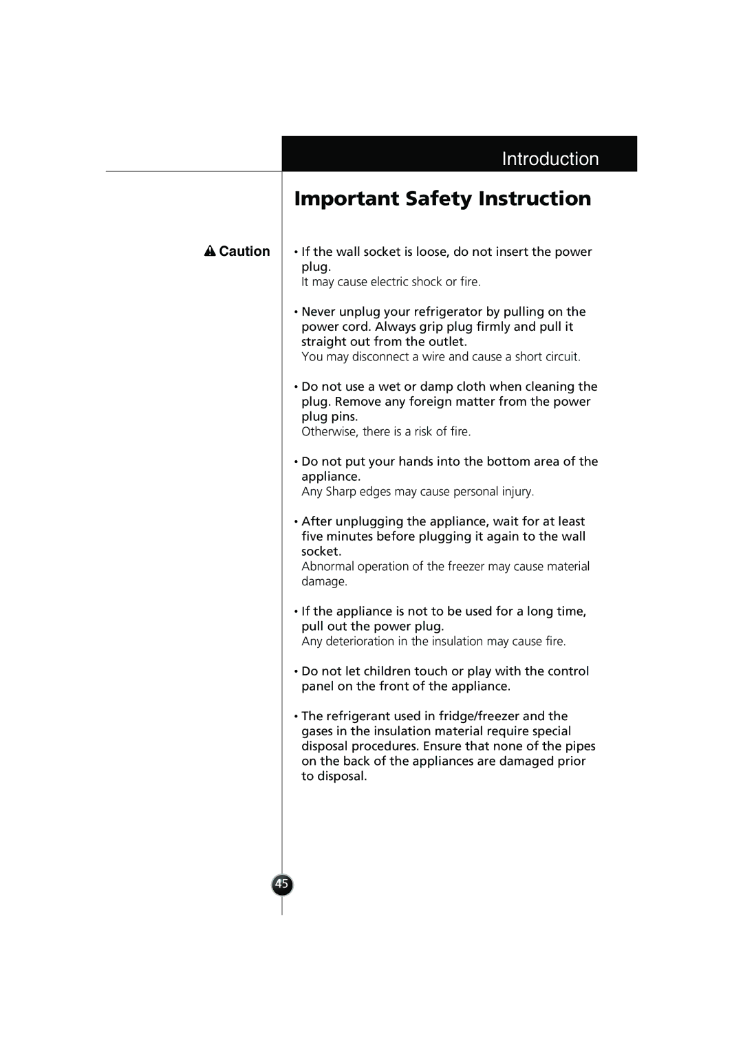 Smeg LB30AFNF, FB30AFNF manual If the wall socket is loose, do not insert the power, Plug 