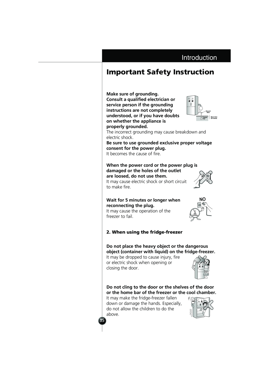 Smeg LB30AFNF, FB30AFNF manual Important Safety Instruction, Introduction, are loosed, do not use them 
