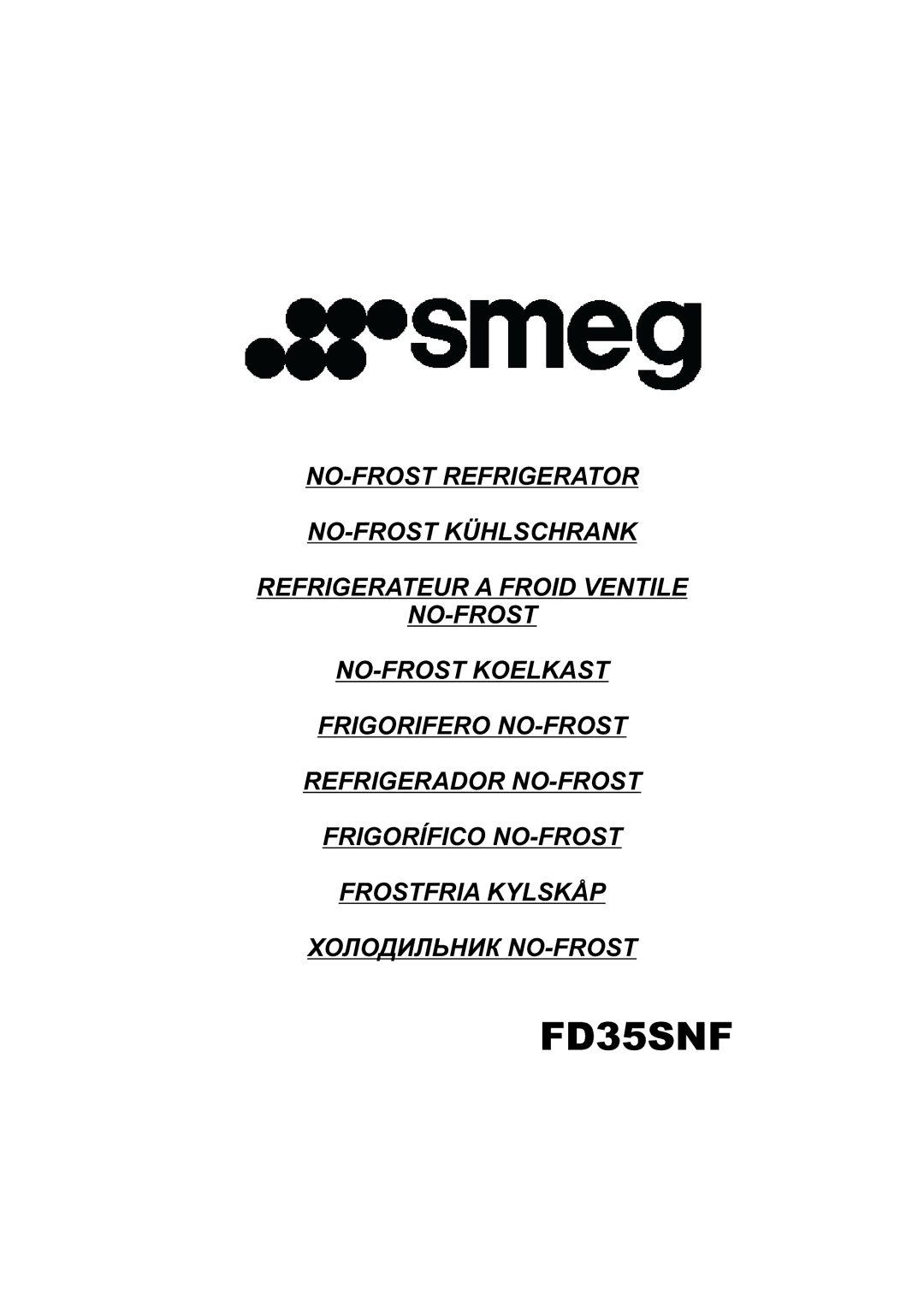 Smeg FD35SNF manual 