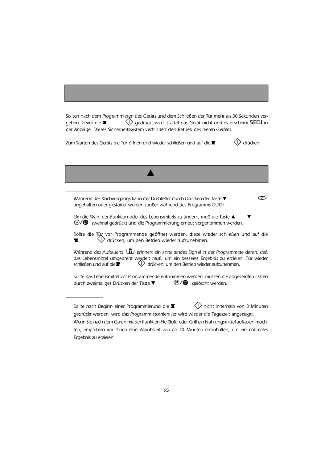 Smeg FMC30X-1 instruction manual Sicherung, Hinweise 