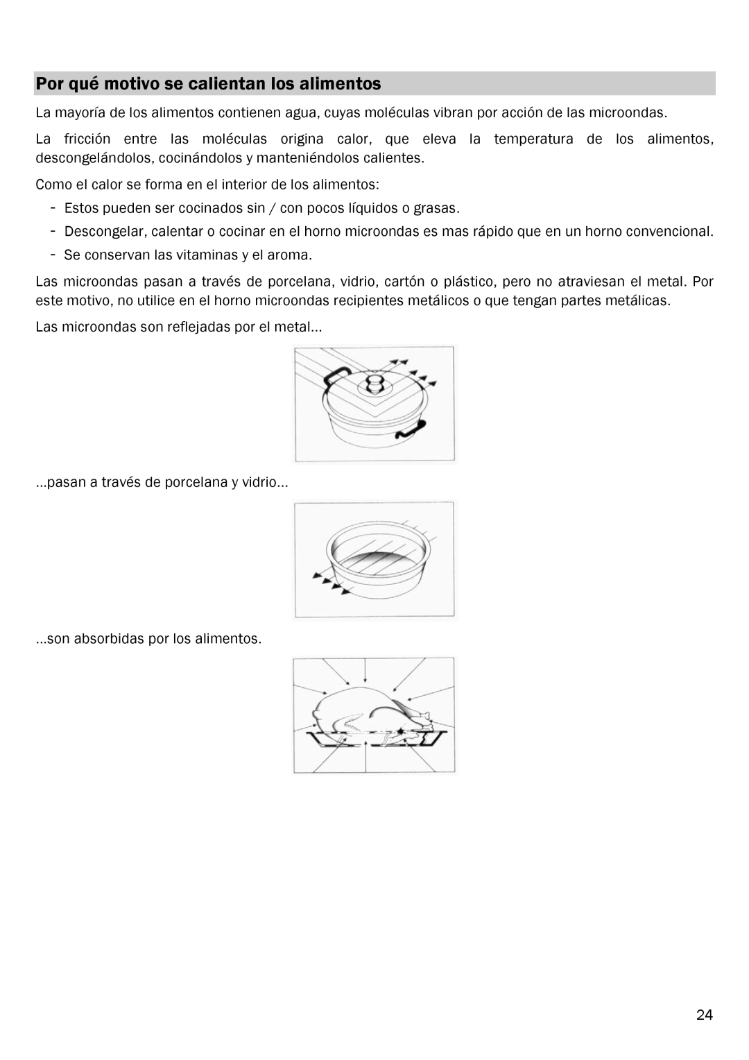 Smeg FME20EX1 manual Por qué motivo se calientan los alimentos 