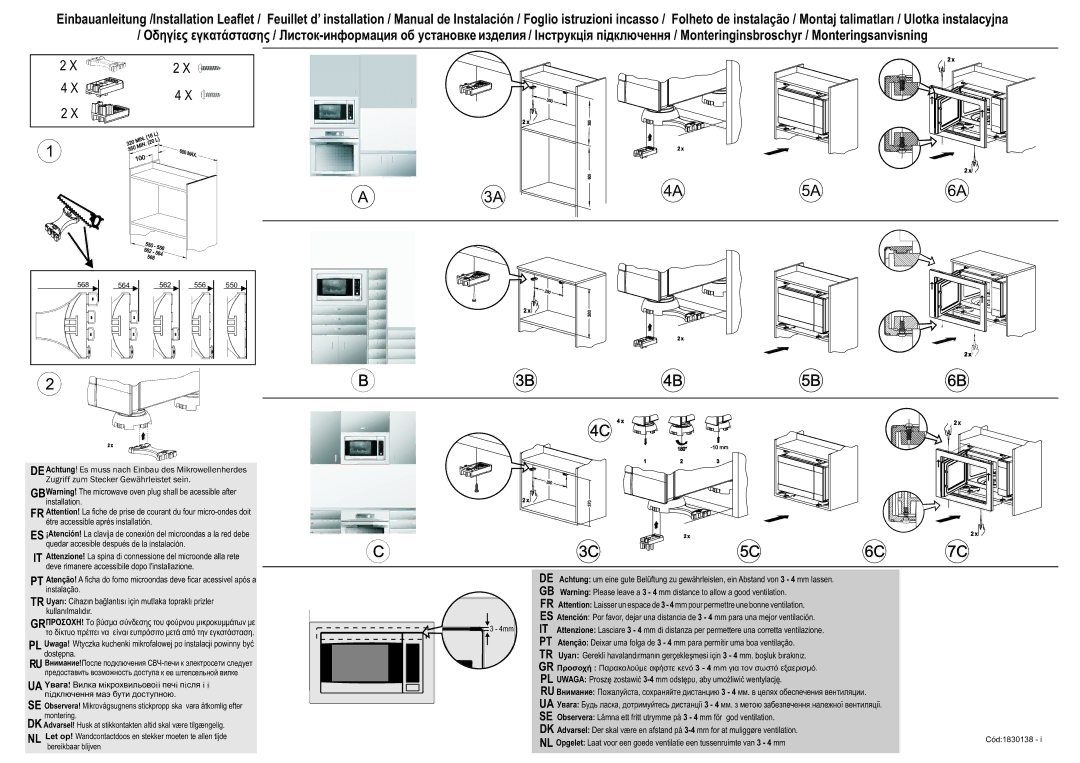 Smeg FME20EX2, FME20EX3 manual A3A 