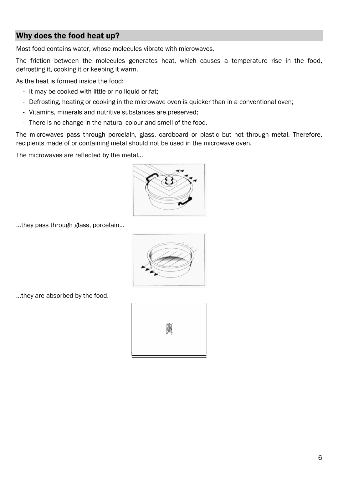 Smeg FME20TC manual Why does the food heat up? 