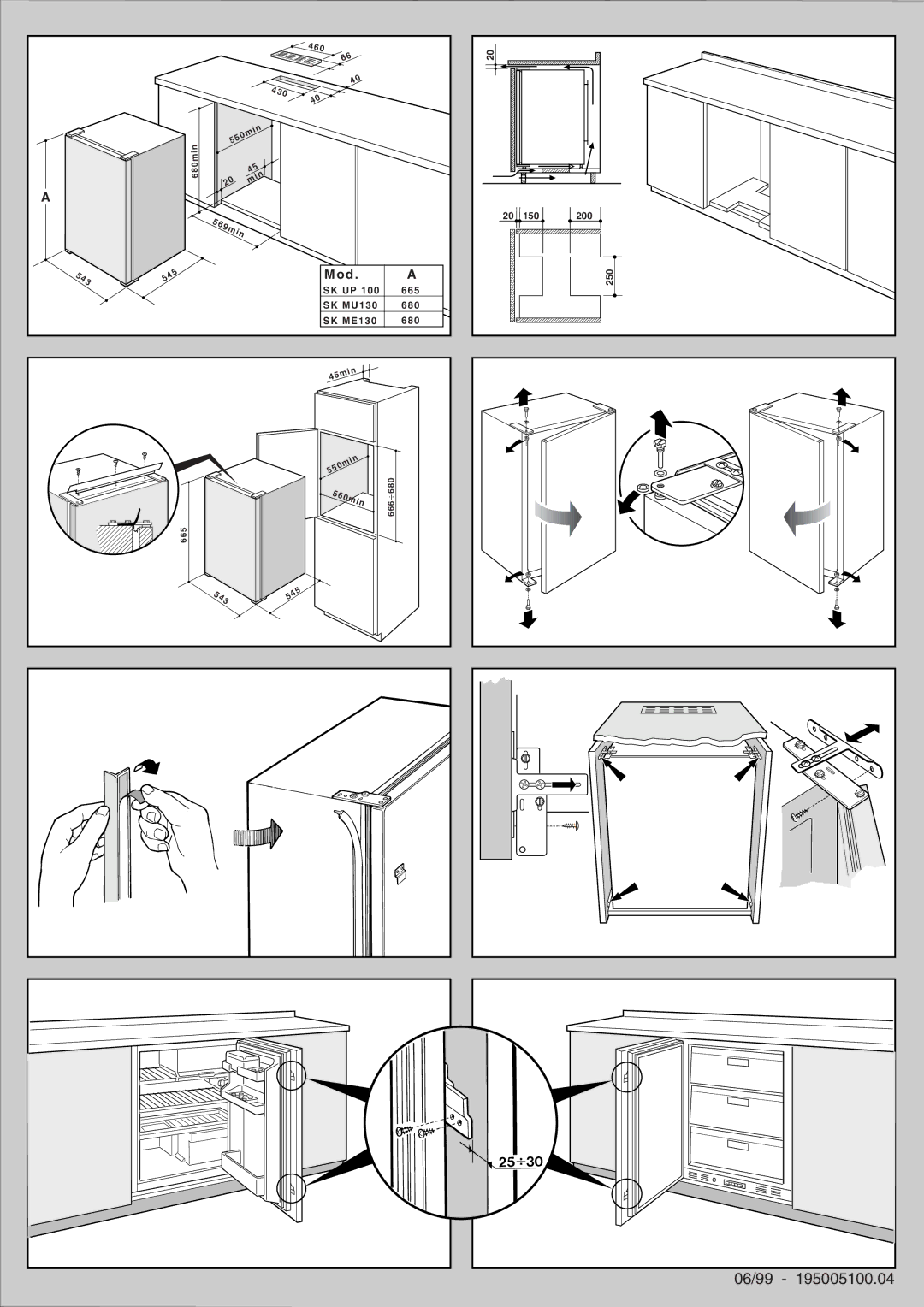 Smeg FR138B manual 06/99 