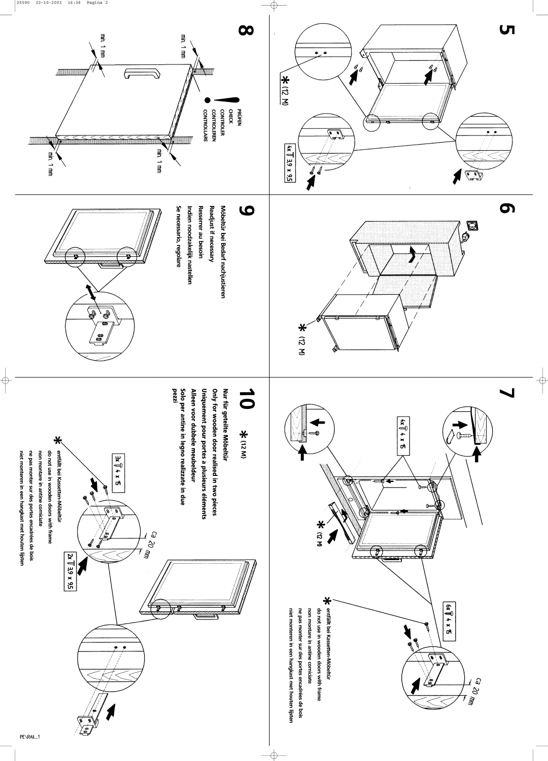 Smeg FR205A manual 25590 22-10-2003 1636 Pagina 