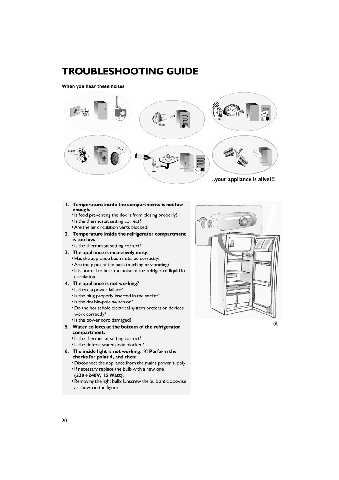 Smeg FR205A7 manual Your appliance is alive 