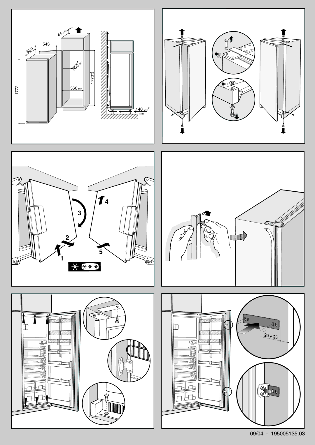 Smeg FR300A manual 20 ÷ 