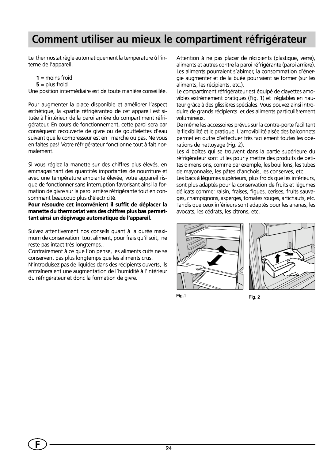 Smeg FR300SE1 manual Comment utiliser au mieux le compartiment réfrigérateur 