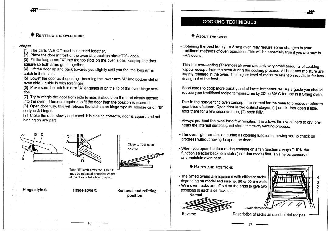 Smeg FS64MF/A, FS64MFCWA manual 