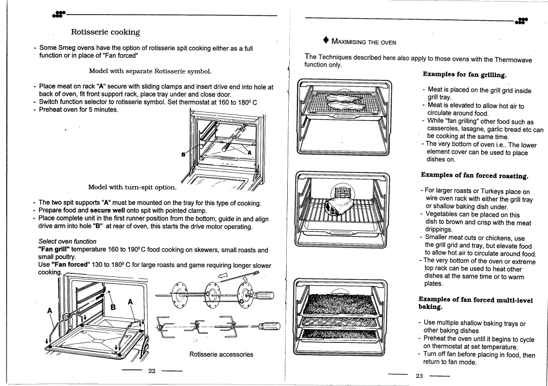 Smeg FS64MF/A, FS64MFCWA manual 
