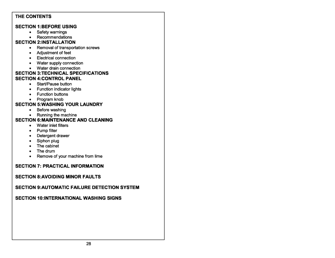 Smeg Full Electronic Washing Machine manual 