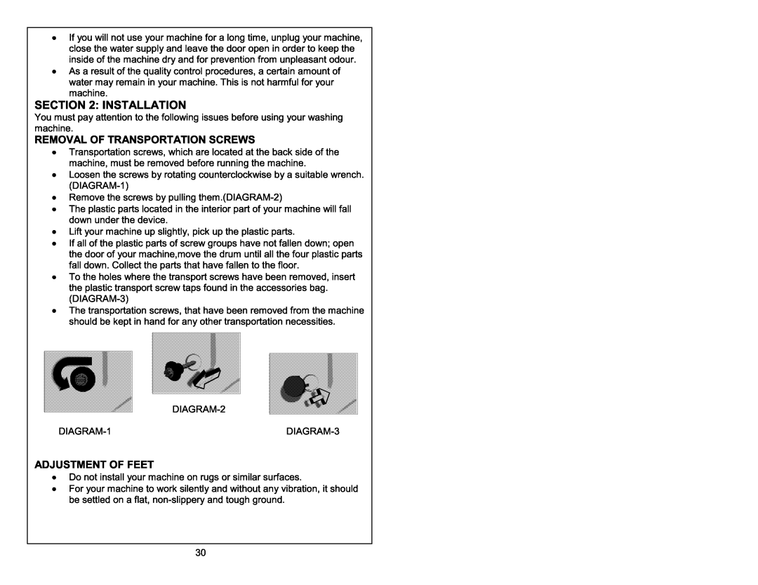 Smeg Full Electronic Washing Machine manual 