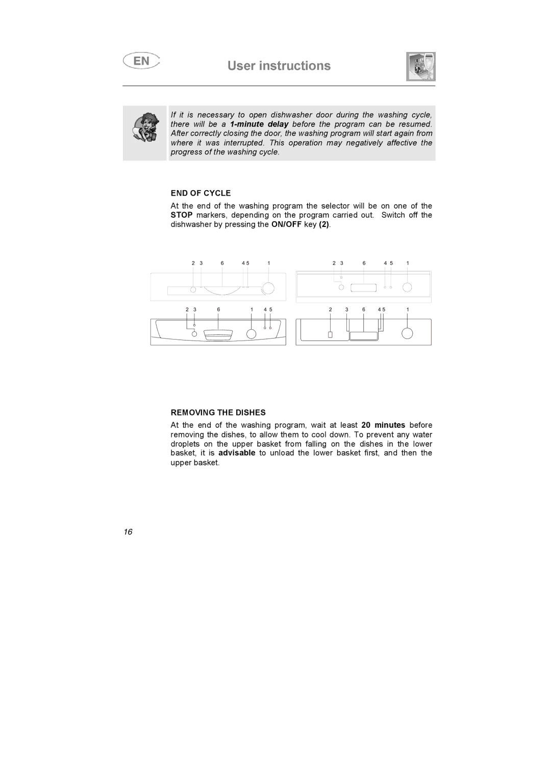 Smeg KLS01-2, KLS1257B instruction manual END of Cycle, Removing the Dishes 