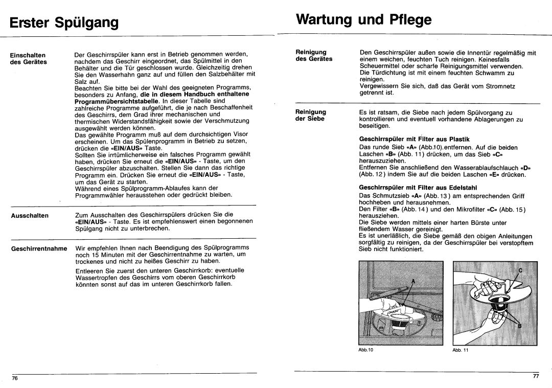 Smeg KNO745, KOA725 manual 