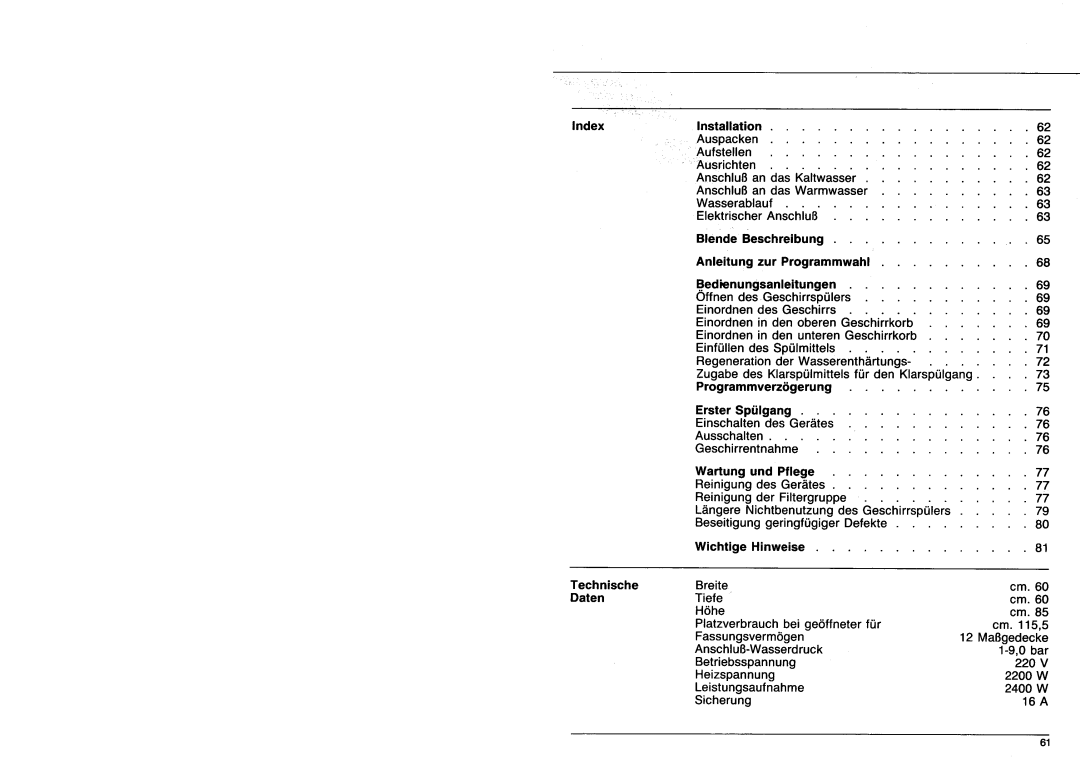 Smeg KNO745, KOA725 manual 