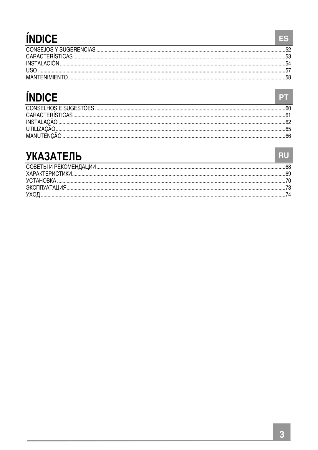 Smeg KSE912NX manual Índice 