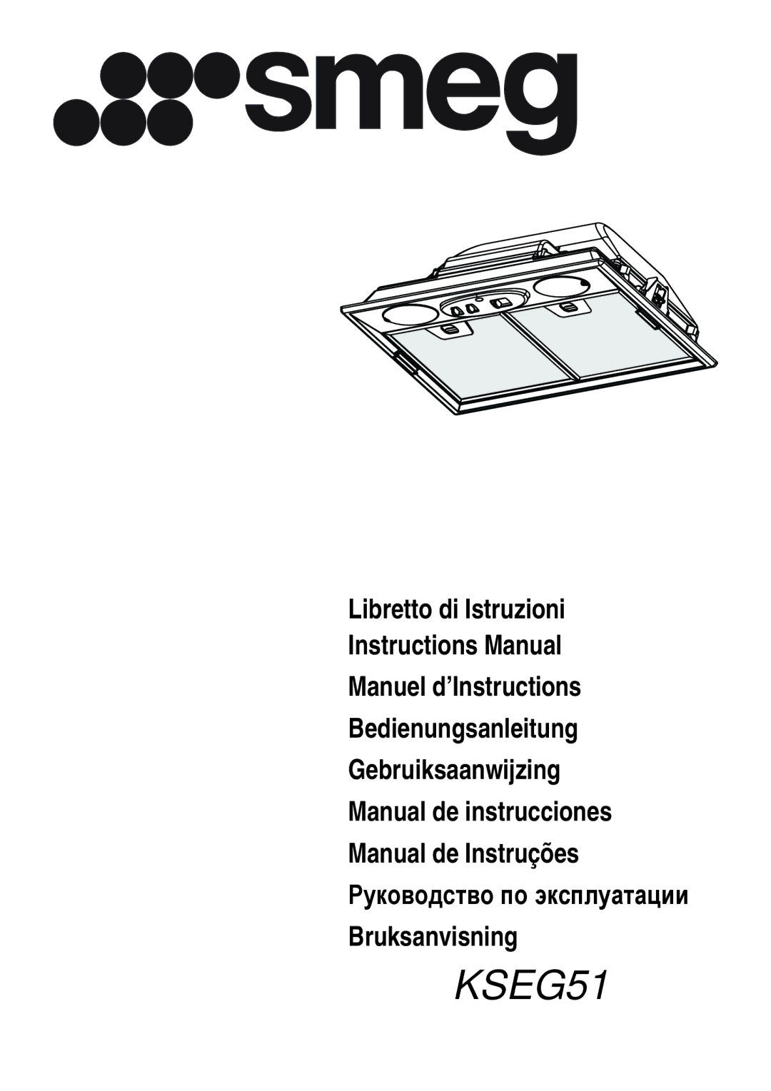 Smeg KSEG51 manual 