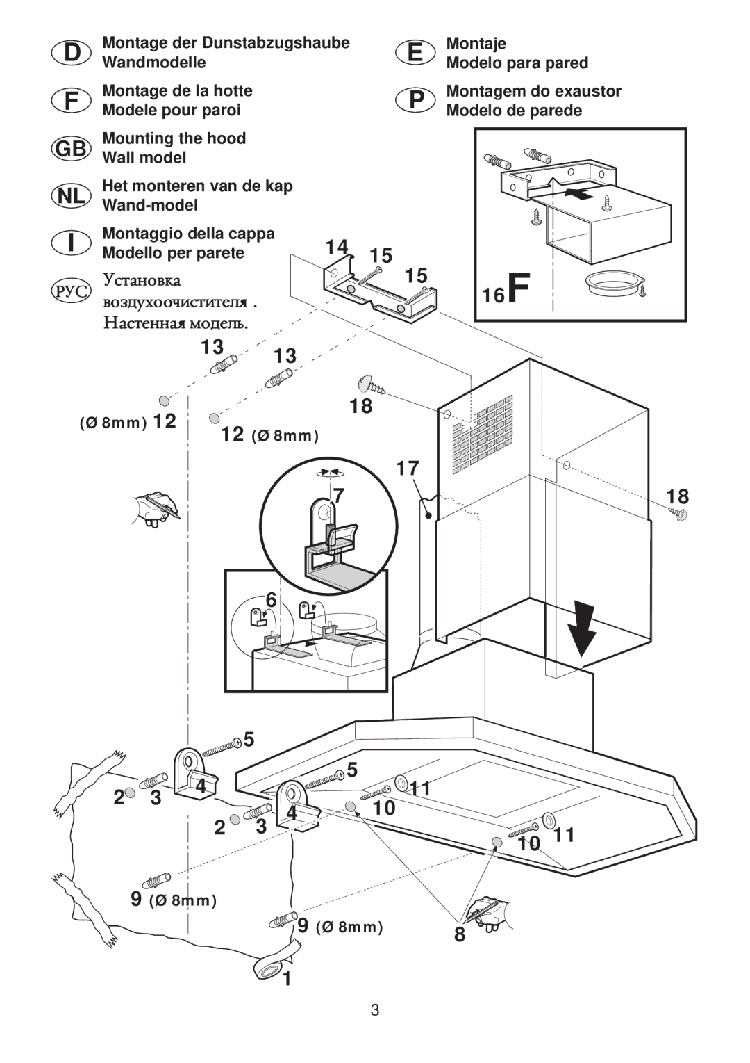 Smeg KSEIL90X1 manual 16F 