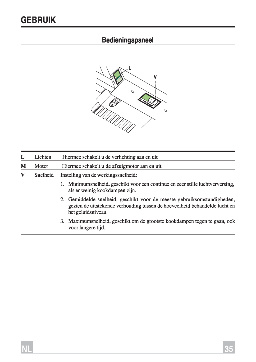 Smeg KSET96, KSET66 instruction manual Gebruik, Bedieningspaneel 